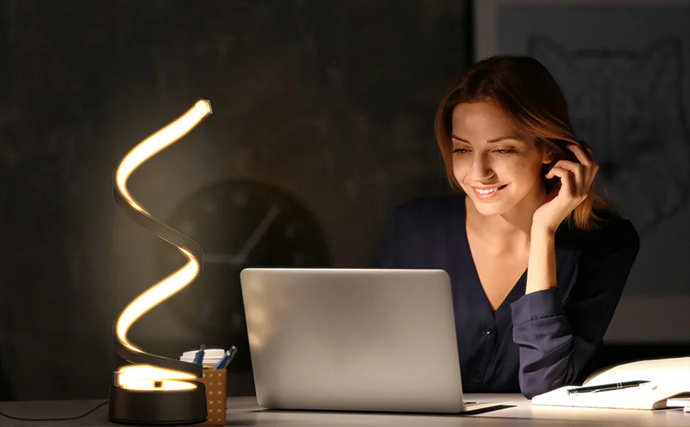 Modern Minimalist Dimmable Spiral Table Lamp